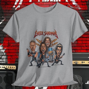 Enter Sandman T-Shirt: Metal Music Rock Band Tee, Rock n Roll Fan Art