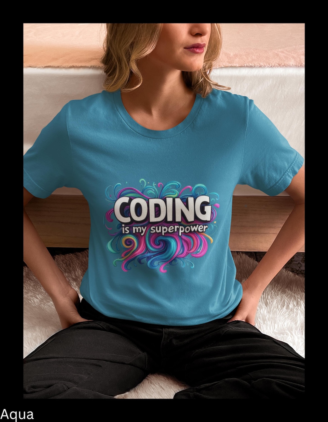 Funny Programmer Shirt, Coding is My Superpower Tee, Coder Gift for ...