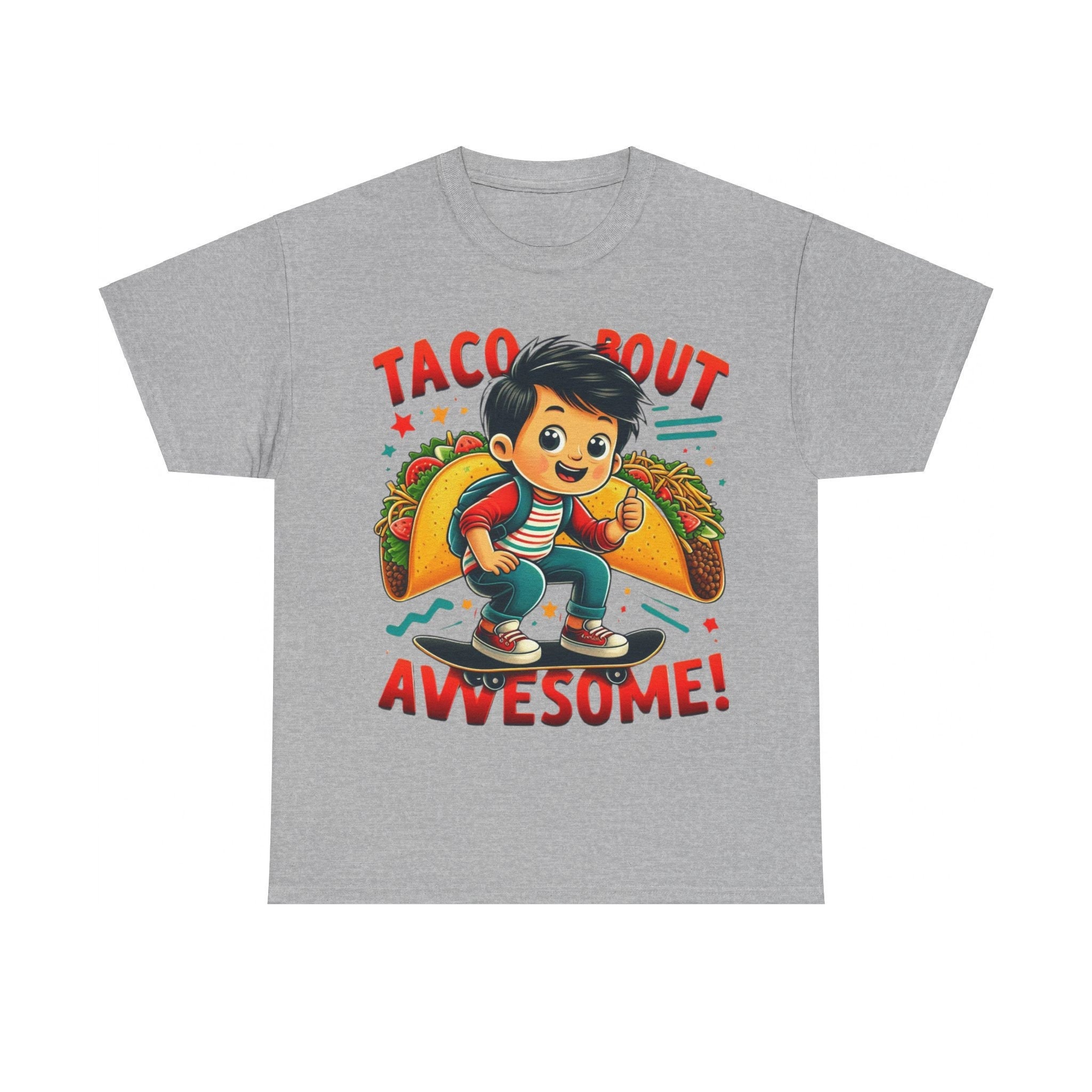 Funny Soccer Boy T-shirt Taco 'bout Awesome Kids Sports Tee, Fun