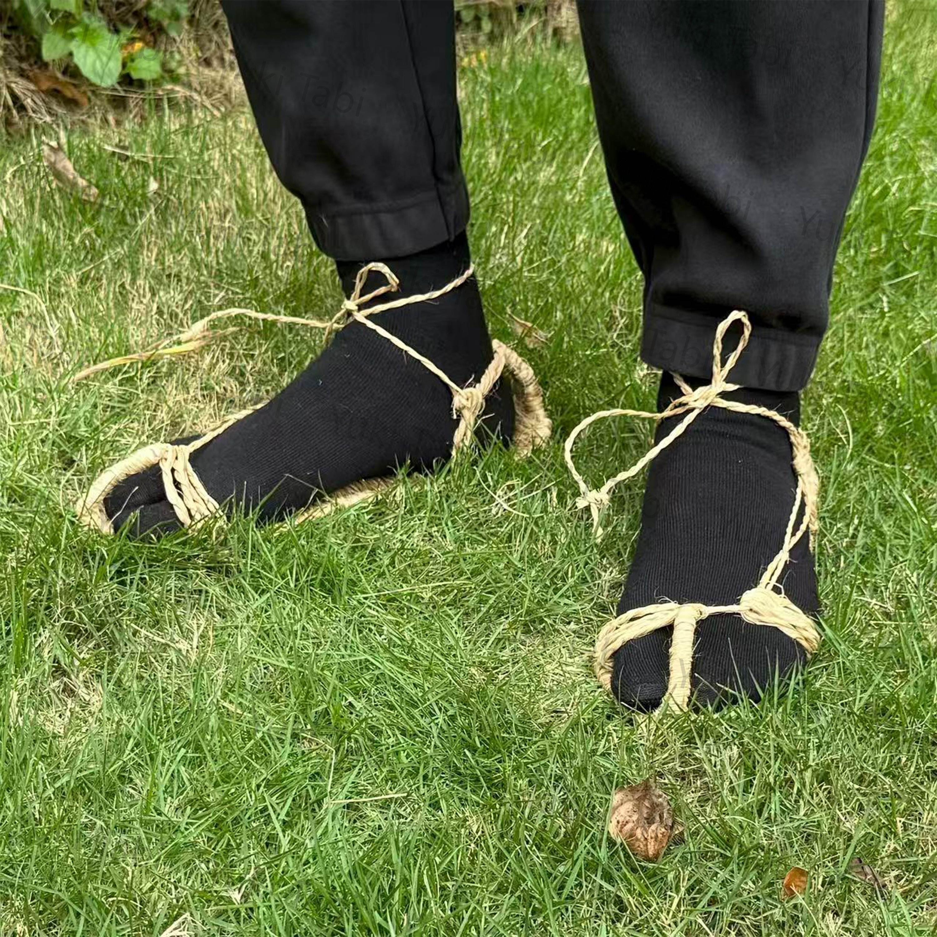 Handmade Japanese Ninja Sandals Hemp & Water Grass Shoes - Etsy