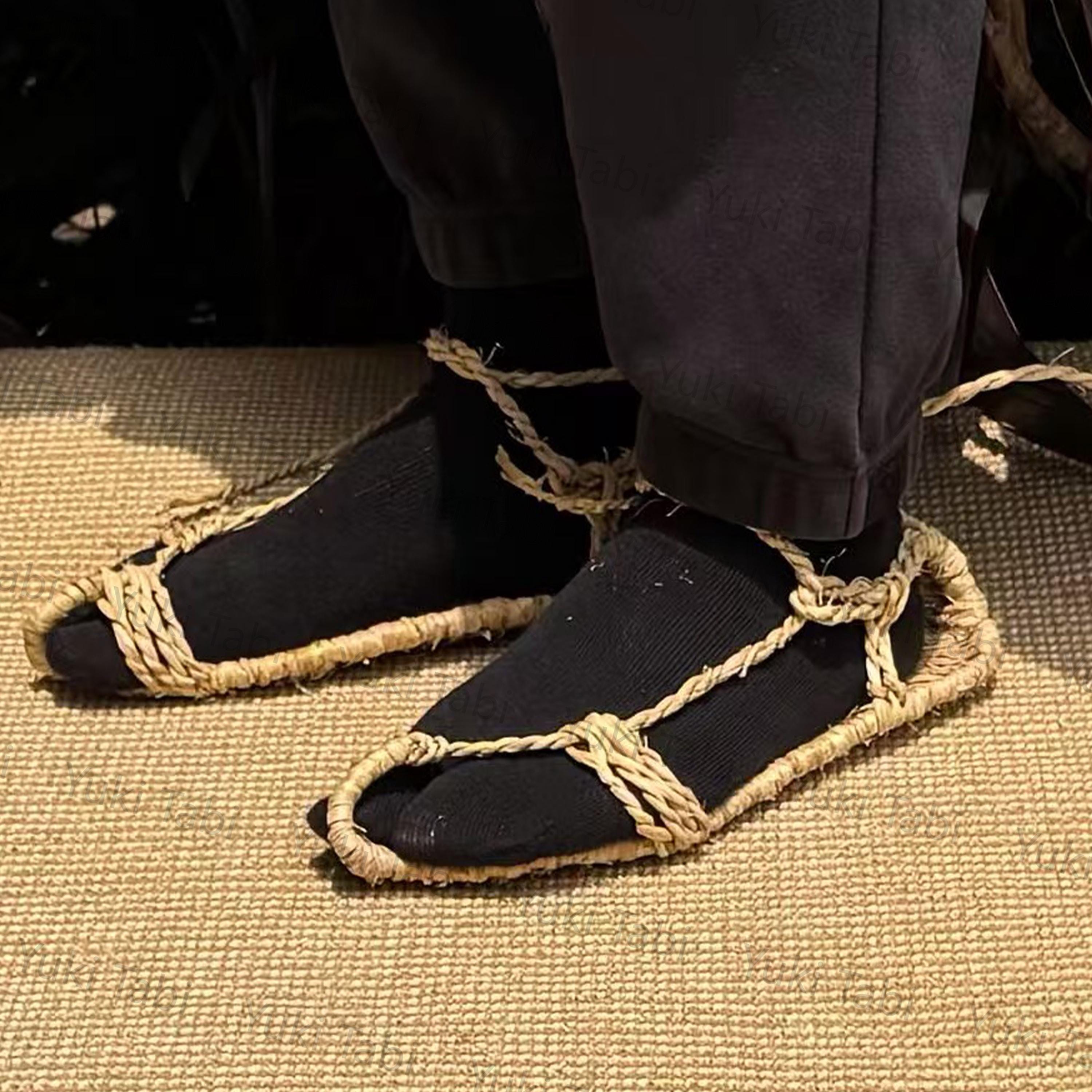 Handmade Water Grass Sandals Japanese Samurai Tabi Shoes - Etsy