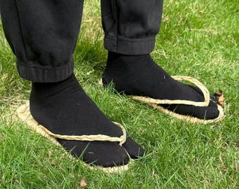 Handmade Japanese  Sandals Straw Rope Shoes