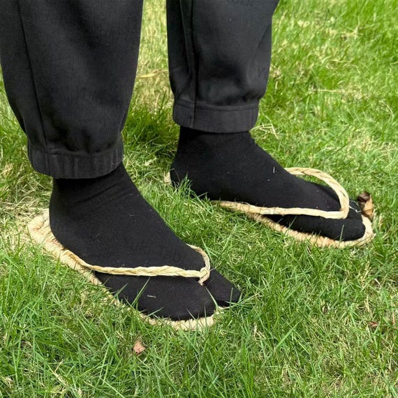 Handmade Japanese  Sandals Straw Rope Shoes