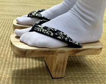Eentandige tengu geta heren,tabi-sokken eentandige geta,kimono zori-sandalen,