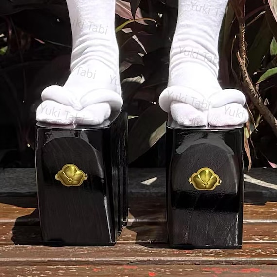 Three-tooth ,mitsuba Geta,traditional Japanese Three-tooth Wooden