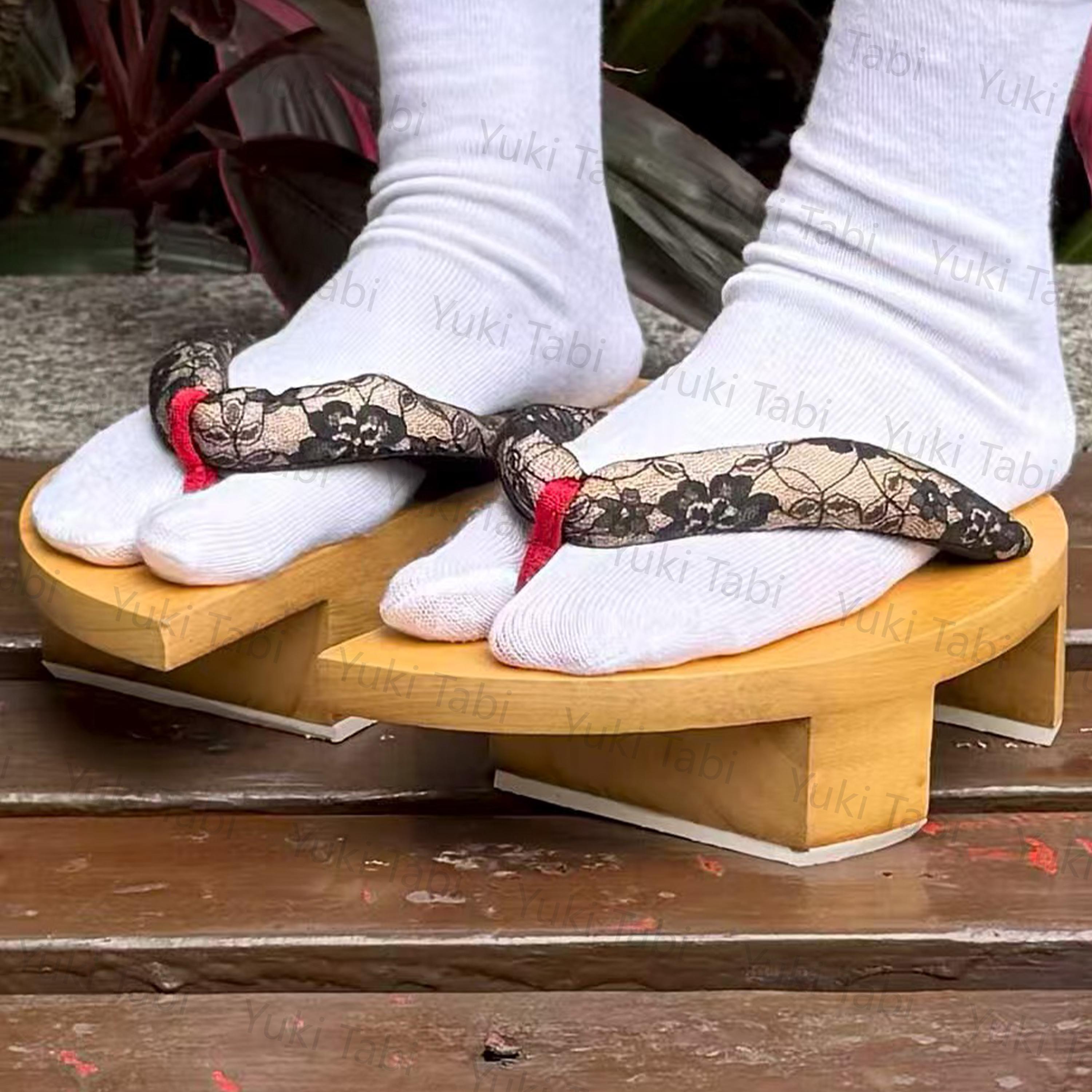 Women's Two-tooth Geta Japanese Kimono Sandals,zori Sandals,tabi