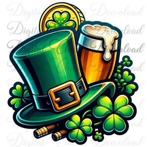 clipart di trifoglio irlandese