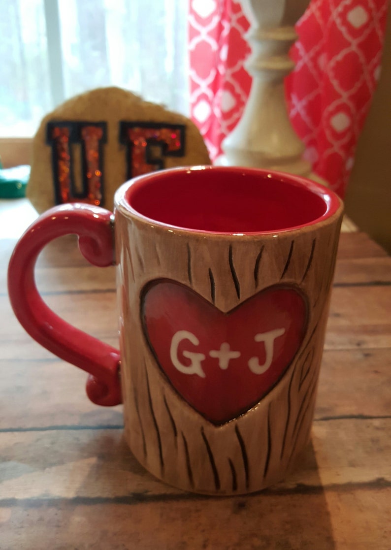 Personalized Sweetheart Coffee Mug Valentines Gift carved | Etsy