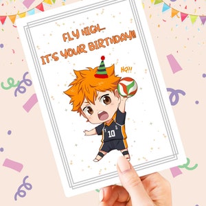 SHOYO HINATA - Haikyuu (Kawaii Motiv Geburtstagskarte)