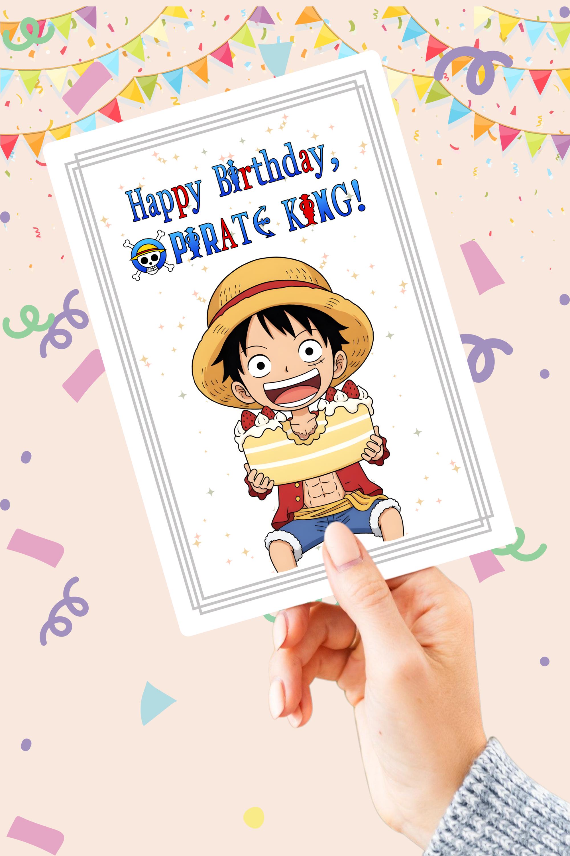 One piece bday greeting card - Etsy 日本