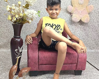 Soft Padded Toddler Armchair: Customizable Kids Sofa, Photo Prop