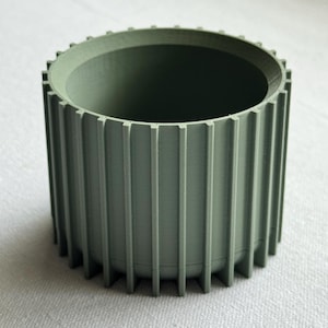 Stria Planter | Plant Pot with Drainage & Saucer For Houseplants | Home and Office Decoration | Housewarming Gift | Indoor Plant Pot |