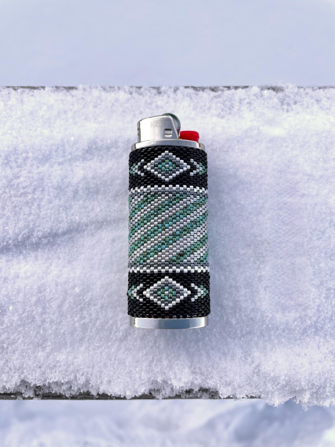 Pattern Download for Beaded Lighter Case, Even Count Tubular Peyote ...