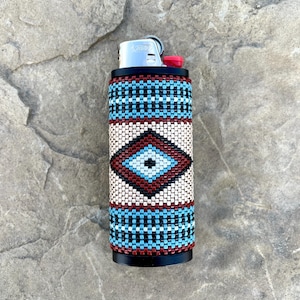 Pattern Download for Beaded Lighter Case, Even Count Tubular Peyote Stitch, Diamonds, Beaded Lightercase, Lightercase, Easy Beading Patterns
