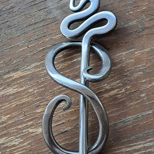Hand Polished Viking Hair Pin