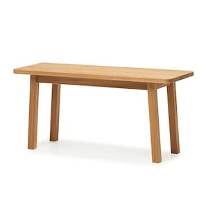 Scandinavian Wooden Bench, Modern Entryway Solid Wood Bench, Simple Oak Bench, Natural Wood Farmhouse Bench, Narrow Bench, Slim Indoor Bench