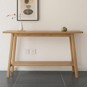 Consolle per ingresso stretto, consolle in rovere, tavolo da ingresso, mobili per ingresso, consolle rustica, mobili per ingresso, mobili moderni per soggiorno