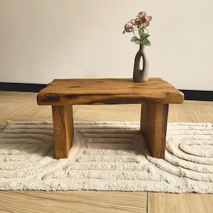 Reclaimed Wood Table Rustic Solid Oak Furniture for Living Room Rectangular Coffee Tables from Reclaimed Wood Scandi Sustainable Furniture