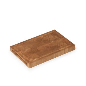 End Grain Oak Cutting Board, Kitchen Chopping Board, Large Size Solid