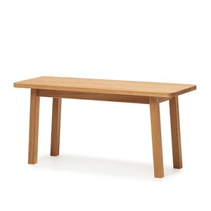 Scandinavian Wooden Bench, Modern Entryway Solid Wood Bench, Simple Oak Bench, Natural Wood Farmhouse Bench, Narrow Bench, Slim Indoor Bench