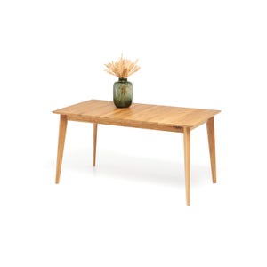 TABLE À MANGER EXTENSIBLE EN Chêne massif : table en bois de design scandinave moderne