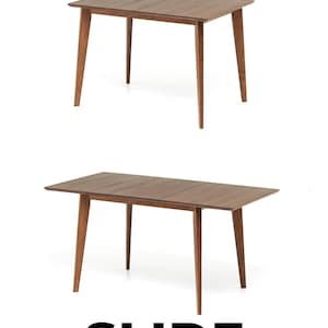 Solid Oak EXTENDABLE DINING TABLE: Scandinavian Mid-Century Modern Design image 19