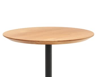Round Oak Table Top: Solid Rustic Wood Dining, Coffee, or Desk - 4cm Thick