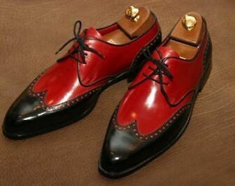 Scarpe Oxford Stringate Marrone Fatte A Mano – Pelle Piena, Punta Tonda, Taglia 9 US
