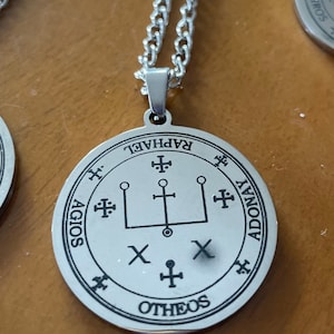 Archangel Raphael Magic Sigil Protection Pendant