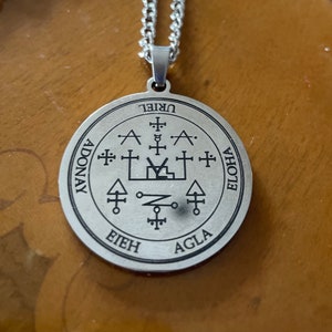Archangel Uriel Magic Sigil Protection Pendant