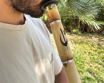 Handmade Traditional B Chord Turkish Ney Flute | Wind Musical Instrument | Meditation Tool | Authentic Middle Eastern Sound
