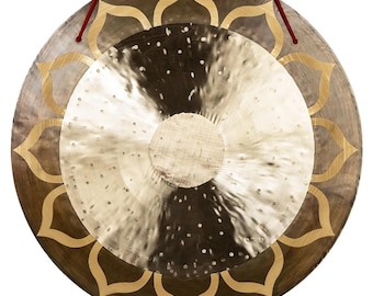 20 Inch Bronze Alloy Gong – Professional Meditation & Sound Healing Gong | Deep Resonance Gong for Yoga, Mindfulness - Beginners