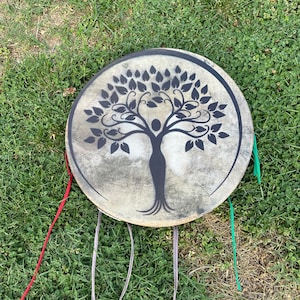 23 Inch Gaia Traditional Shamanic Drum - Handmade Meditation Drum with Gift Bag | Perfect for Spiritual Practices and Sound Healing