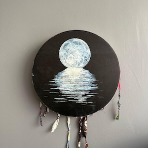 15-Inch Traditional Shamanic Ritual Drum - Woman Drum | Meditation Drum | Handcrafted Spiritual Instrument