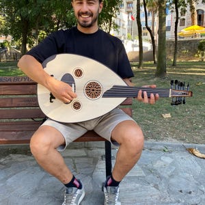 Professionelle türkische Oud für Anfänger - Mahagoni & Walnussholz, Traditionelles Nahen Ostens Saiteninstrument