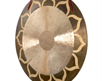 20 Inch Bronze Alloy Gong – Professional Meditation & Sound Healing Gong | Deep Resonance Gong for Yoga, Mindfulness - Beginners