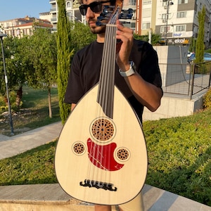 Handcrafted Traditional Turkish Oud Instrument | Authentic Middle Eastern Lute | Professional Quality String Instrument
