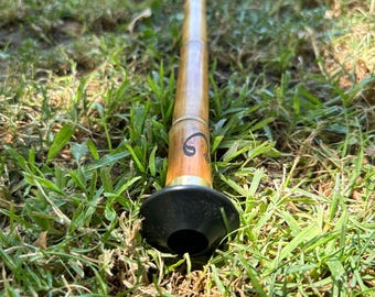 Flauta Ney turca tradicional profesional con afinación A: auténtico instrumento musical de viento para meditación y actuaciones.