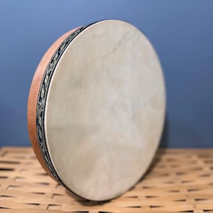 13-Inch Leather Bendir | Traditional Handcrafted Def Drum | Professional Middle Eastern Percussion Instrument