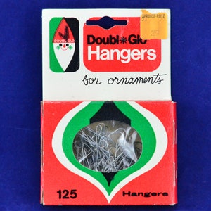 Appendiabiti vintage Doubl*Glo per decorazioni natalizie - Appendiabiti per albero di Natale - Scatola originale - Paper Novelty MFG Co - Decorazioni natalizie - Prodotto in Canada
