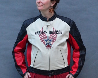 Black and red harley davidson jacket hotsell