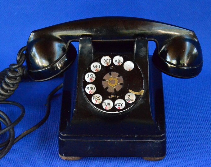 Vintage BELL System Western Electric Rotary Dial Phone Model 302 With ...