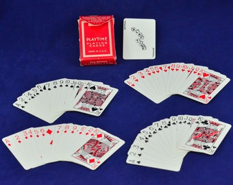 Mid-century Playtime Playing Cards - Miniature Deck of Cards