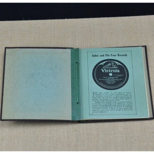 Antieke Index van Victor Records Book - File Catalogue, Cross Index, Title Song, Artiest, Alfabetische volgorde - Ongebruikt - His Masters Voice