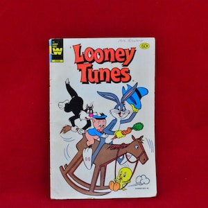 Warner Brothers Looney Tunes No. 46 - Vintage Whitman Comic Book c. 1968 - Western Publishing Company - Bugs Bunny, Porky Pig, Tweety