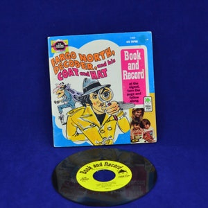 Fargo North Decoder by Tom Dunsmuir - Vintage Illustrated Picture Book and Record - Peter Pan Records - 45 RPM Record - Electric Company