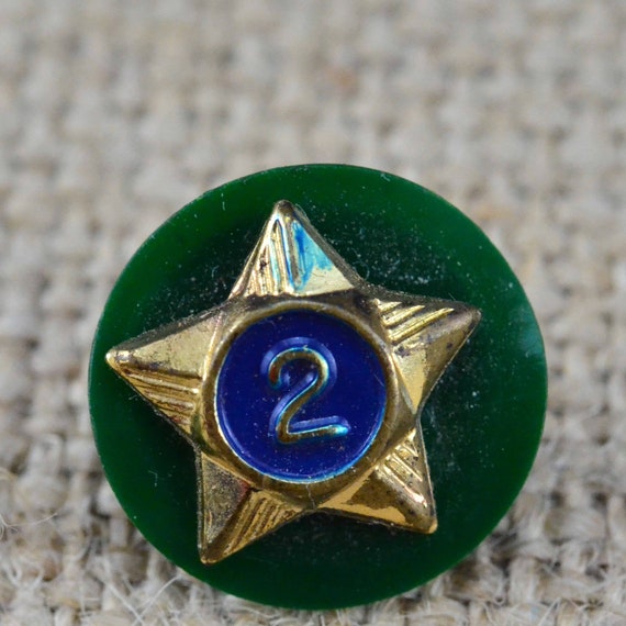 Vintage Boy Scout of America BSA Brass and Blue Enamel 2