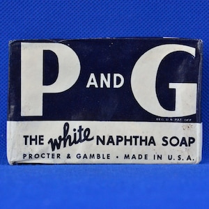 Vintage Procter & Gamble White Naphtha Laundry Soap - New Old Store Stock - Laundry Room Decor - Bathroom Decor - Advertising - 1930s