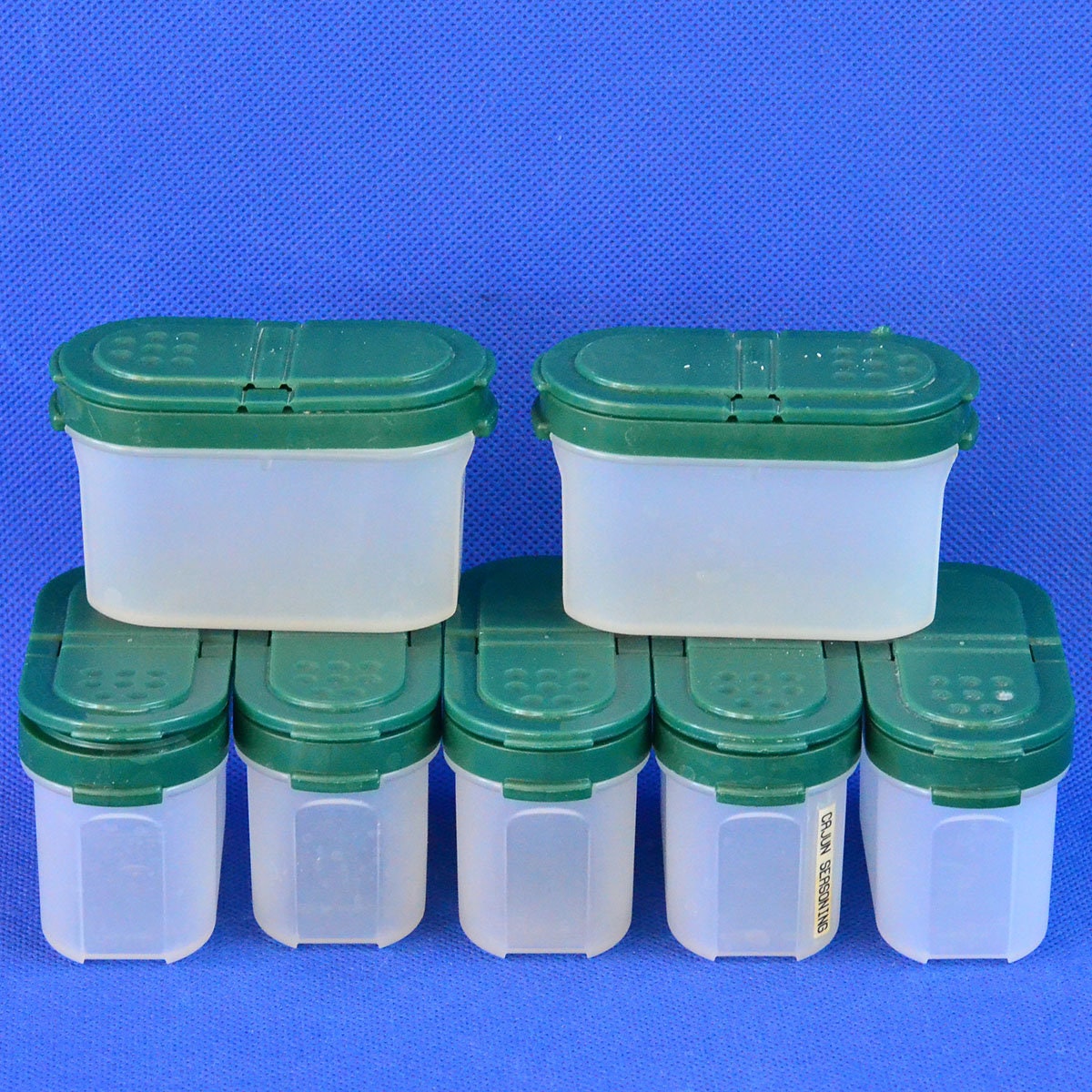 vintage BLUE TUPPERWARE ~ Modular Mate LARGE Spice Shaker Container #1846