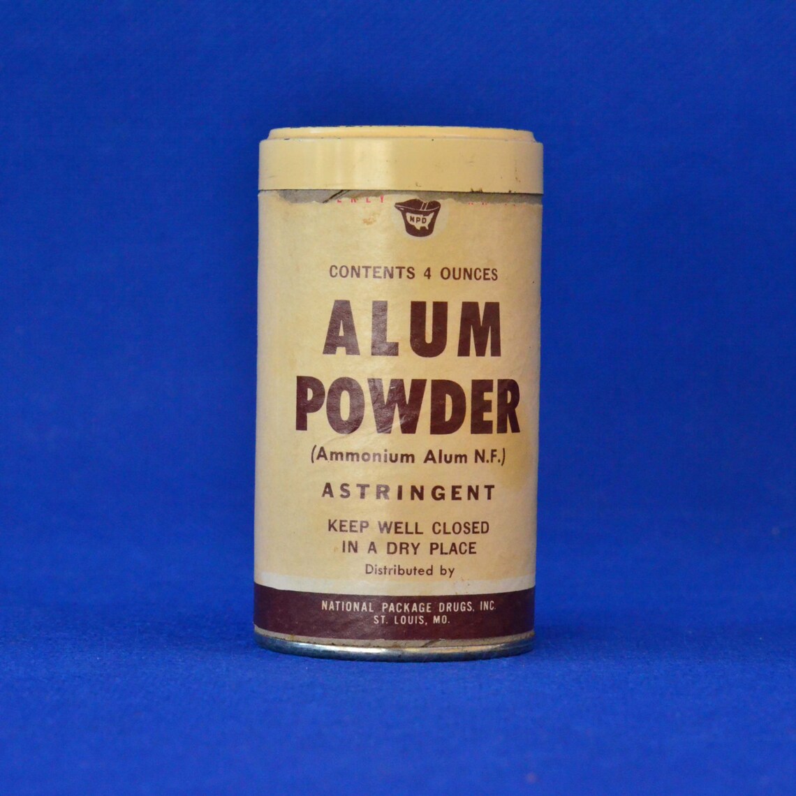 Vintage Alum Powder by Astringent National Package Drugs Inc. Etsy